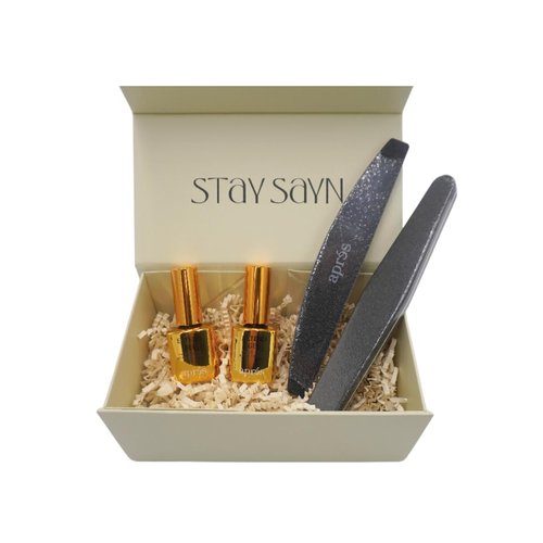 Apres Extend Gel 2-Pack with Curved Nail File and Nail Buffer - Gel-X Nail Care Set