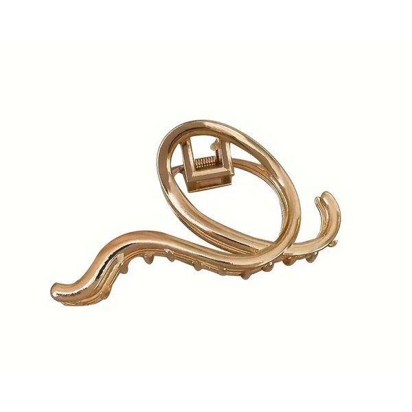 Gold Abstract Butterfly Claw Hair Clip
