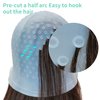 Half Arc Holes Highlighting Cap Hair Highlighting Kit Silicone Highlight Cap Hair Highlights Beauty Salon Frosting Caps for Highlighting Hair (Pink)
