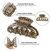 Cobahom 6 Pcs Hollow Medium Claw Clips for Hair Styling, 3.35 Inch Printed Hair Clips for Thin Hair, No-Slip Grip Hair Jaw Clamps for Women Girls, Butterfly Theme