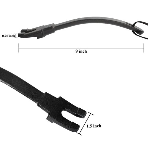 FIRELOOP Grill Grate Lifter Grill Cast Iron Cooking Grid Lifter,Big Size Green Egg Cast Iron Cooking Grate Handling Lifter Accessories for Moving Cast Iron and Stainless Steel Grilling Nets