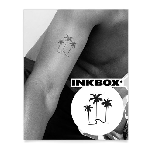 Inkbox Temporary Tattoos, Semi-Permanent Tattoo, One Premium Easy Long Lasting, Water-Resistant Temp Tattoo with For Now Ink - Lasts 1-2 Weeks, Vibes, 3 x 3 in