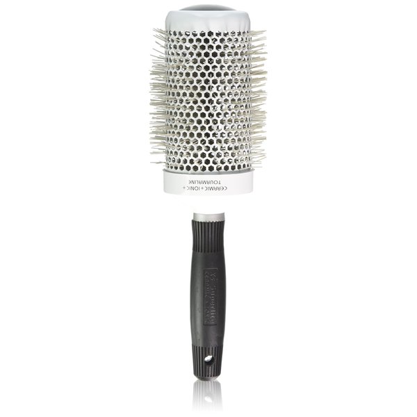 Elegant Brushes Superlite X5 Ceramic Round Brush, White, 3 Inch