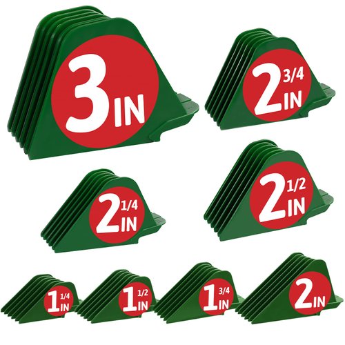 3 Inch Clipper Guards, Hair Clipper Guide Combs Premium for Wahl Clippers Mega Cutting Guides/Combs with 8 Cutting Lengths from 1.25-3 Inch Fit Most Size Wahl Clippers (8pcs From 1.25-3 Inch, Green)