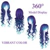 Long Curly Mermaid Costume Wig for Women Hair Unisex Adult Cosplay Wig Halloween Hair
