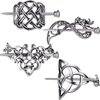 4 Pieces Viking Celtic Hair Clips Hairpins Celtics Knots Hairpins Retro Silver Hair Sticks Hair Pin Hair Accessories for Long Hair Women Girls