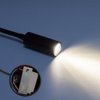 WeFoonLo 3W Wall Mounted Reading Light Flexible Gooseneck LED Sconce Lamp with Plug & Switch for Bedroom, Office, Workbench, Studio (01 Black Cool)