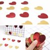 MSMANCY Red and Gold Birthday Decorations for Women with HAPPY BIRTHDAY Banner Curtains Heart Star Balloons for 16th 18th 21st 30th 40th 50th 60th Birthday Party Supplies (Red-gold)
