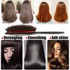 Boar Bristle Hair Brush Paddle Detangling Brush and Comb Set for Curly Fine Wavy Natural Tangled Hair, Anti-frizz Styling Hairbrush Comb for Women Men, Boar Nylon Bristle Cushioned Brush