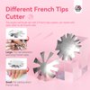 Saviland 5PCS Acrylic Nail Brush for Nails - Nail Brushes for Acrylic Application (Size 4/8/10/12/16),Oval Acrylic Powder Brush Set with French Cutters for Nail Extension & 3D Carving French Nails Art