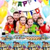 41pcs Toy Storys Party Supplies include 20 plates, 20 napkins, 1 Tablecloth for the Toy Storys birthday party decoration