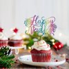 YUINYO 10 PCS Happy New Year paper cup 2025 New Years Eve Cake Topper，Hello 2025,Cheers To 2025 Theme New Year Party Decorations，New Year's Holidays Party Decoration Supplies (New Year paper cup)