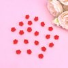 YISSION 20Pcs Mini Flower Hair Clips for Girls Women Cute Hair Pins Small Hair Clips Rose Flower Clips for Hair Wedding Hair Barrettes Bridal Hair Accessories for Girls Women Red