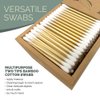 Beautiful Mind Organic Bamboo Cotton Swabs – Value Pack of 500 – Eco-Friendly, Biodegradable – Vegan, Non Plastic Qtips– Kraft Paper Box (Drawer Box)