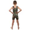 KO Sports Gear - Unisex Wrestling Singlet (Woods Camo, Youth Small)