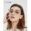 Firmoo Blue Light Blocking Glasses, Anti Eyestrain Anti Headache, Pink Cute Computer Glasses for Women, Round Oversized Bluelight Blocker Glasses