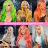 18 Inch 613 Lace Front Wig Human Hair 13x6 Transparent Lace 180 Density Blonde Lace Front Wigs Human Hair for Black Women Pre Plucked Color 613 Hd Lace Frontal Wig Straight Blonde Wig Human Hair