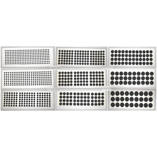 Black Velvet Dot Bindi Tattoo Stickers Set of 9 Cards Adhesive Body Jewelry Bindis Bridal face belly Jewels Forehead decor tikka bollywood style stick on sticker