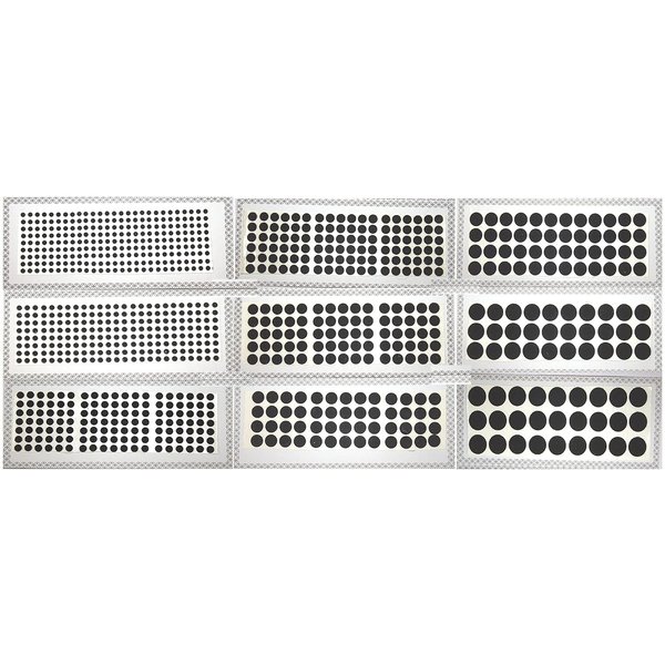 Black Velvet Dot Bindi Tattoo Stickers Set of 9 Cards Adhesive Body Jewelry Bindis Bridal face belly Jewels Forehead decor tikka bollywood style stick on sticker