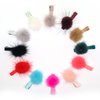 Baby Girl Hair Clip/Pom Pom Hair Clip 2 Pieces Set/Girl hair clip(Burgundy/Khaki)
