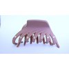 Mauve lavender hair claw clip with crystals for fine thin hair (Crystal choice: With crystals)