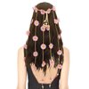 Flower Crown,Pink Flower Headband,Hippie Accessories,Sunflower Headpiece, Sunflower Headband,Hippie Costume Accessories,Hippie Headband,Hippie Gifts,Hippie Hair Accessories for Women and Girl
