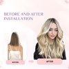 KiiKiiGirl Virgin Remy I Tip Hair Extensions Human Hair Blonde Real Itip Human Hair Extensions 22Inch I Tips Human Hair Extensions Invisible For Women 30G/Pack