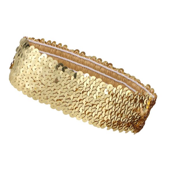 Beaupretty Football Headband Sparkly Sequin Headband Sports Hairband Glitter Headpieces Elastic Bling Hairband for Women Womens Headbands