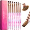 Saviland Kolinsky Acrylic Nail Brush Set: 7PCS Acrylic Nail Brushes for Acrylic Application, Acrylic Powder Nail Art Extension Carving Size 4/6/8/10/12/14/16 Acrylic Brushes for Nail Salons & Home Use