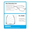 DOOViC 2 Pack Readers Blue Light Blocking Reading Glasses 3.0 Strength Flexible Lightweight Anti Eyestrain Computer Reading Glasses for Women Men