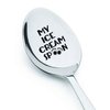 My Ice Cream Spoon Gift for Ice Cream Lovers, Funny Spoon Gift for Birthday Christmas