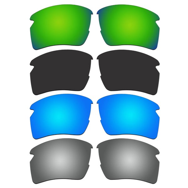 4 Pair Replacement Polarized Lenses for Oakley Flak 2.0 XL Sunglasses Pack P11