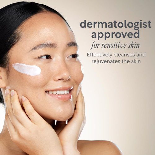 Lucy Bee Reviving Cleansing Cream | Unscented Facial Cleanser for Sensitive Skin | Makeup Remover | Certified Organic, Vegan, Cruelty Free | 4.22 fl oz