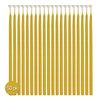 Hyoola Beeswax Birthday Candles – 50 Pack - Natural Dripless Decorative Candles with Long Lasting Burn – Elegant Taper Design, Soothing Scent – 6” Tall – Handmade in The USA