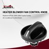 Set of 3 AC Heater Blower Fan Control Knob Replacement for 2000-2006 Toyota Tundra Air Conditioner Control Knob Replace 55905-0C010, 559050C010 A/C Knob
