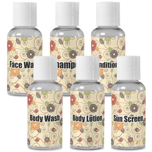 YouCustomizeIt Personalized Fall Flowers Travel Bottles