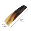 5MOONSUN5's Ox Horn Comb Premium Quality 100% Handmade Anti Static Natural Fine Horn pocket Comb Without Handle- Professional Detangling Massage Fine tooth Comb A Great Gift - (7.5 inch)