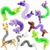 JOYIN Animal Pop Tubes Fidget Toys, 8 Pack Sensory Toys for Toddlers 2-3 Party Favors for Kids 4-8 8-12 Birthday Gifts Party, Classroom, School Reward,Goodie Bags Stuffers for Kids