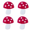 4Pcs Red Mushroom Star Acetate Hair Clips,Hair Side Clips Magic Ball Duckbill Clips Moon Barrettes Creative Eggplant Hairpins Hair Accessories for Women Hair Clips Hair Clips