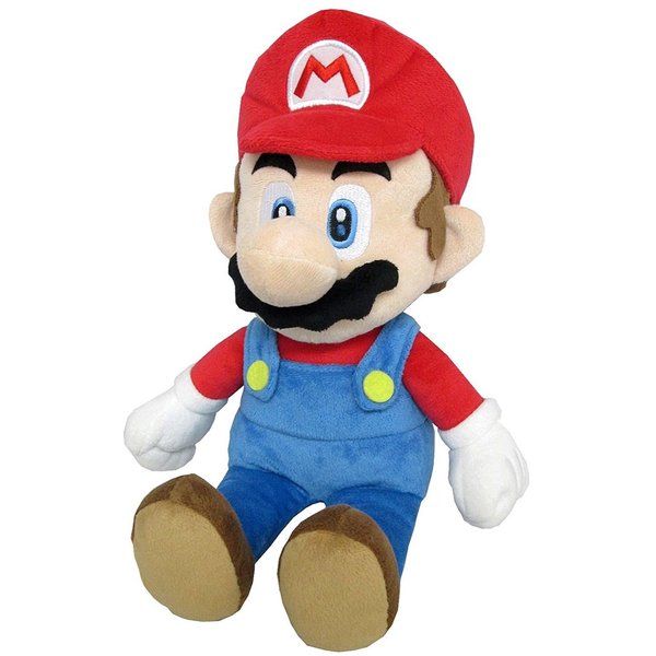 "Little Buddy 1583 Super Mario All Star Collection - 1583 - Mario Medium Stuffed Plush, 14""", multi-colored