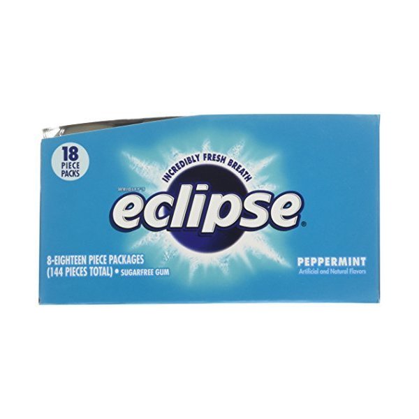 Eclipse Peppermint Sugar Free Gum 18 ct
