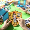 Outus 72 Set Religious Sunday School Crafts Armor of God DIY Craft Kit VBS Christian Crafts for Kids Bible Hanging Ornament Sunday School Paper Craft Sticker for Christmas DIY Activity Preschool