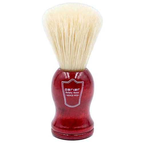 Parker Safety Razor Deluxe 100% Boar Bristle Shaving Brush with Rosewood Handle - Brush Stand Included