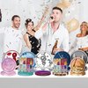 Music Themed Birthday Party Supplies 75Pcs Birthday Party Decorations Tableware Including Paper Plates Napkins for Girls Fans Birthday Party 25 Guests