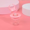 Healthcom 10 Pcs 8ml Pink Empty Lip Gloss Tube Bottle Diamond Ring Shape Plastic Refillable Lipgloss Tube Container Clear Lip Glaze Tube Wand Brush Lip Oil Vials DIY Cosmetic Lipstick Tube Makeup Tool