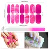 168 Pieces 12 Sheets Full Wrap Nail Polish Stickers Self Adhesive Glitter Gradient Marble Color Nail Decal Strips with Glass Nail File for Women Girls DIY Nail Craft (Lovely Style)