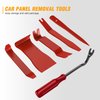 GOOACC 6PCS Auto Trim Removal Tool Kit No-Scratch Tool Kit for Car Audio Dash Window Molding Fastener Remover Tool Kit-Red