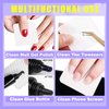 NXJ INFILILA Lint Free Nail Wipes for Nail Polish Remover 540Pcs Super Absorbent Dry Nail Pliosh Remover Pads Wipes Lint Free Wipes Nail Wipes