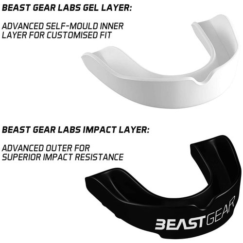 Beast Gear Sports Mouth Guard - Adult and Youth Gum Shield for Boxing, Football, Lacrosse, Basketball, Rugby, MMA - Mouthguard Sports Accessories for Men, Women & Kids