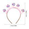 Lollipop Headband Christmas Candy Headband Tiara Food Hair Hoop Headpiece Accessories Holiday Party Favors for Festival Party Children Girl Princess Costume